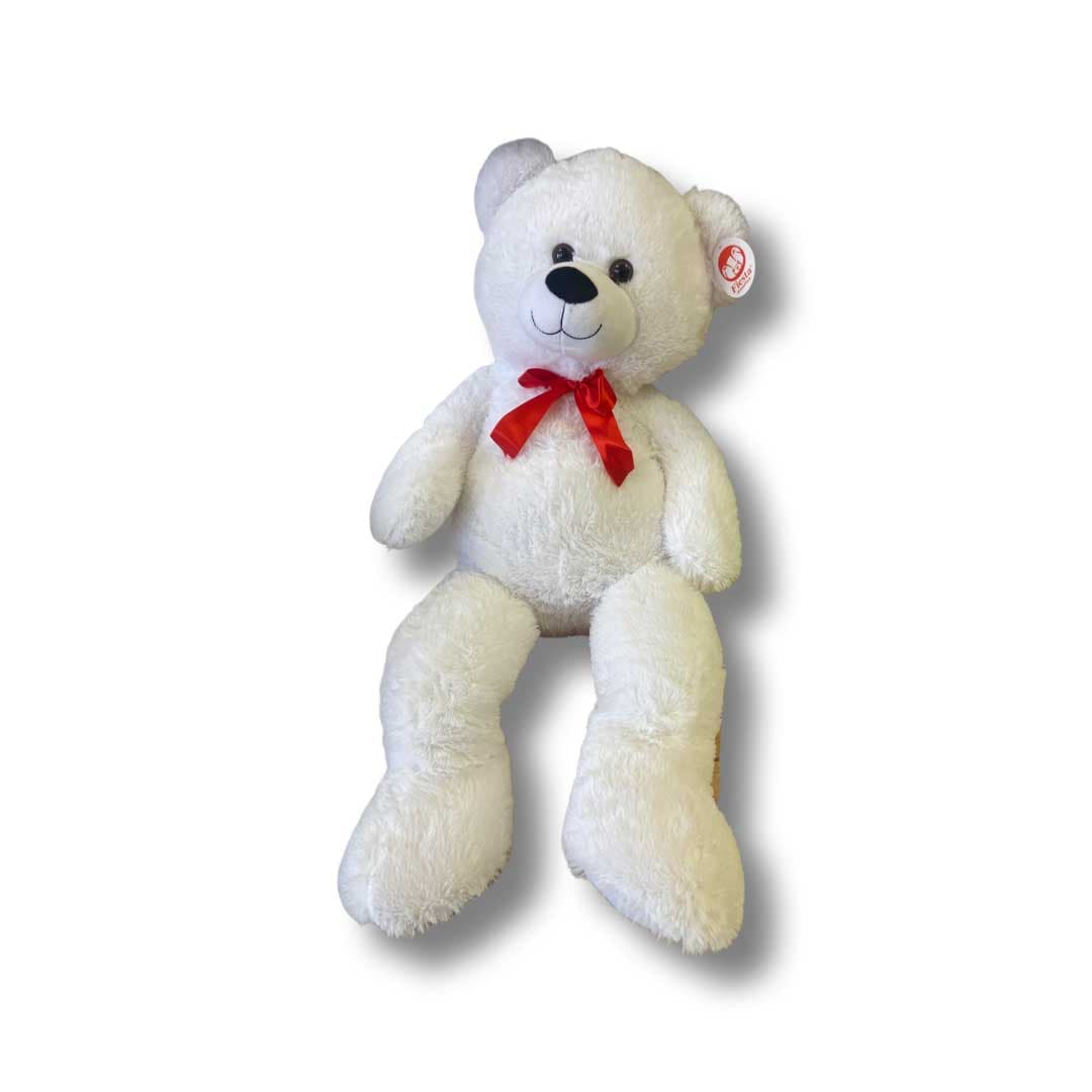 PLUSH WHITE CUDDLE BEAR 34 IN